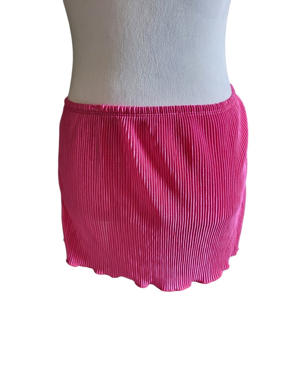 Free Kisses Ribbed Mini Skirt Pink sz S